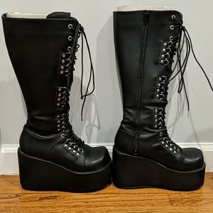Hot Topic gothic/industrial platform boots
